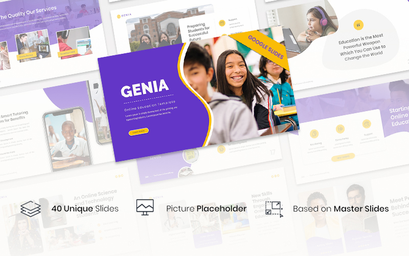 Genia – Online Education Google Slides Template