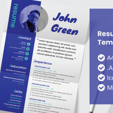 Template Adobe Resume Templates 195408