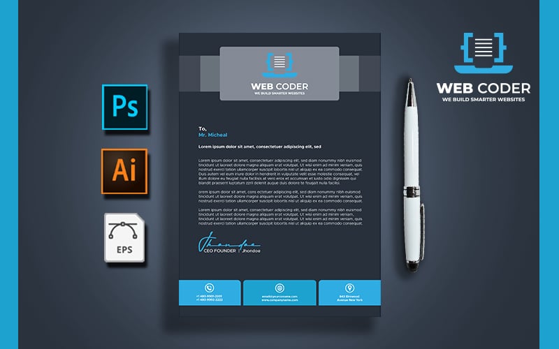 Letterhead Template Vol: 17 - Corporate Identity Template