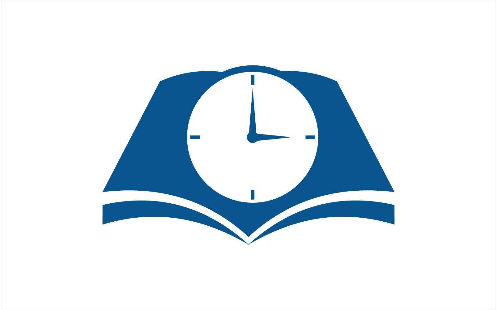 simple book timer vector template