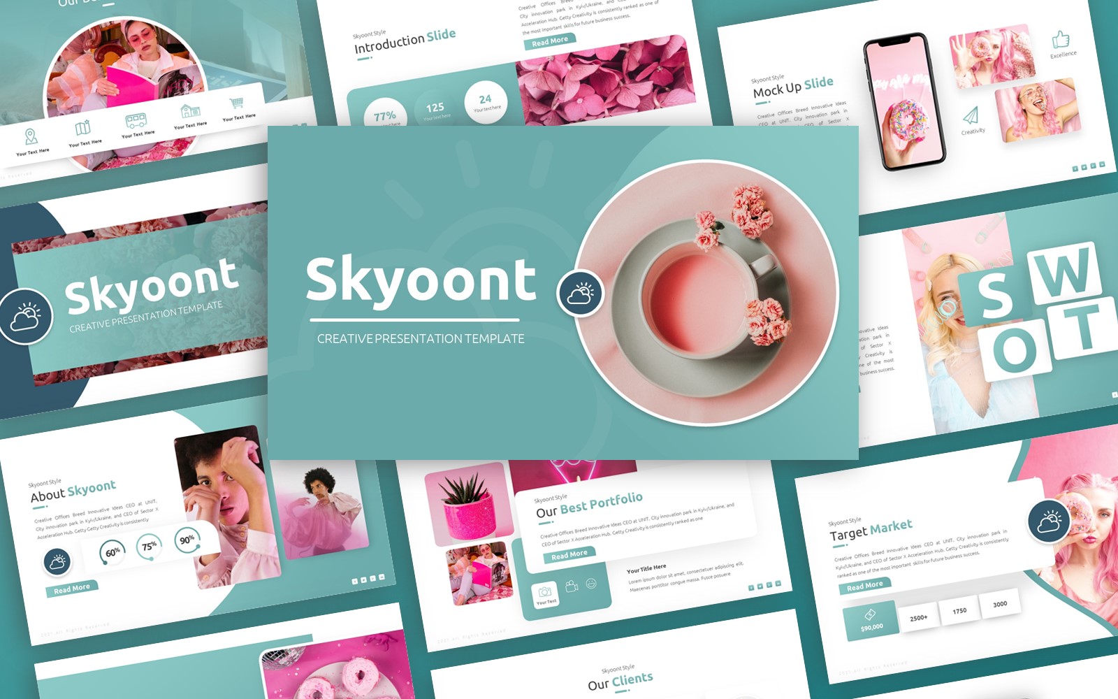 Skyoont - Creative Multipurpose PowerPoint Template