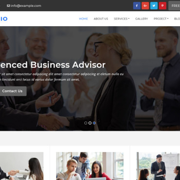 Advisor Agency Responsive Website Templates 195619