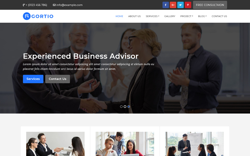 Gortio - Multipurpose HTML5 Website Template