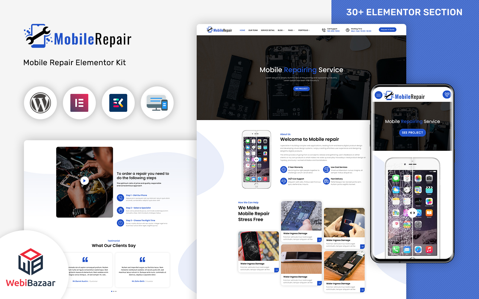 MobileRepair - Mobile Repair & Computer Services WordPress Template