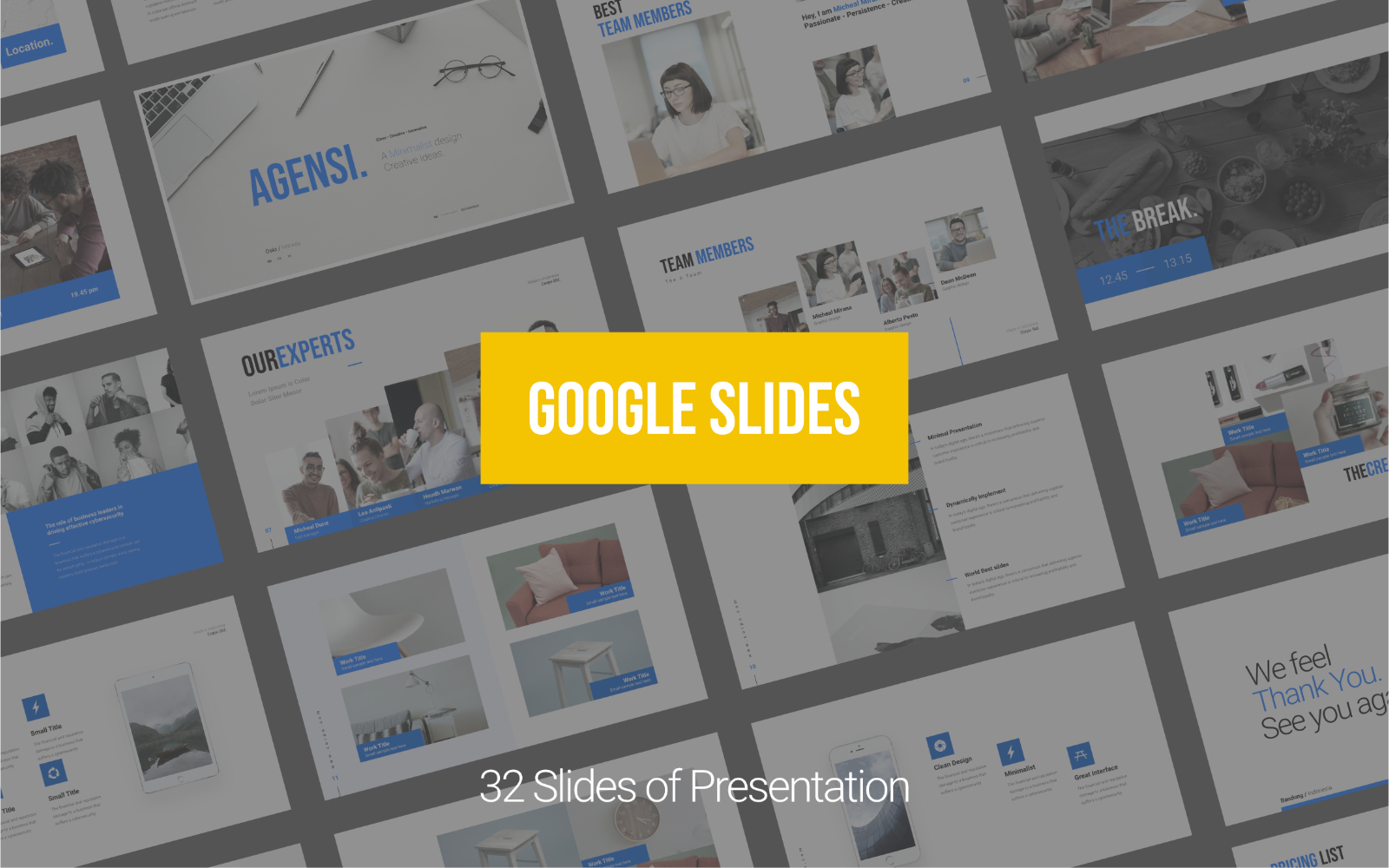 Agensi - Creative Business Presentation - Google Slides Template