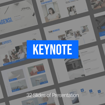 Blue Business Keynote Templates 195732