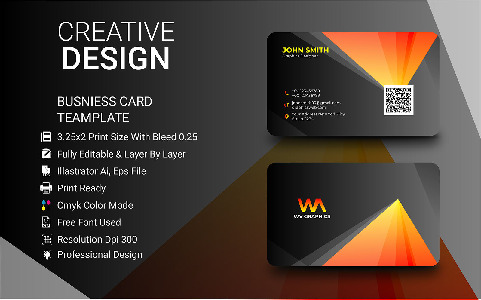 Good Graphics Abstract Business Card Template