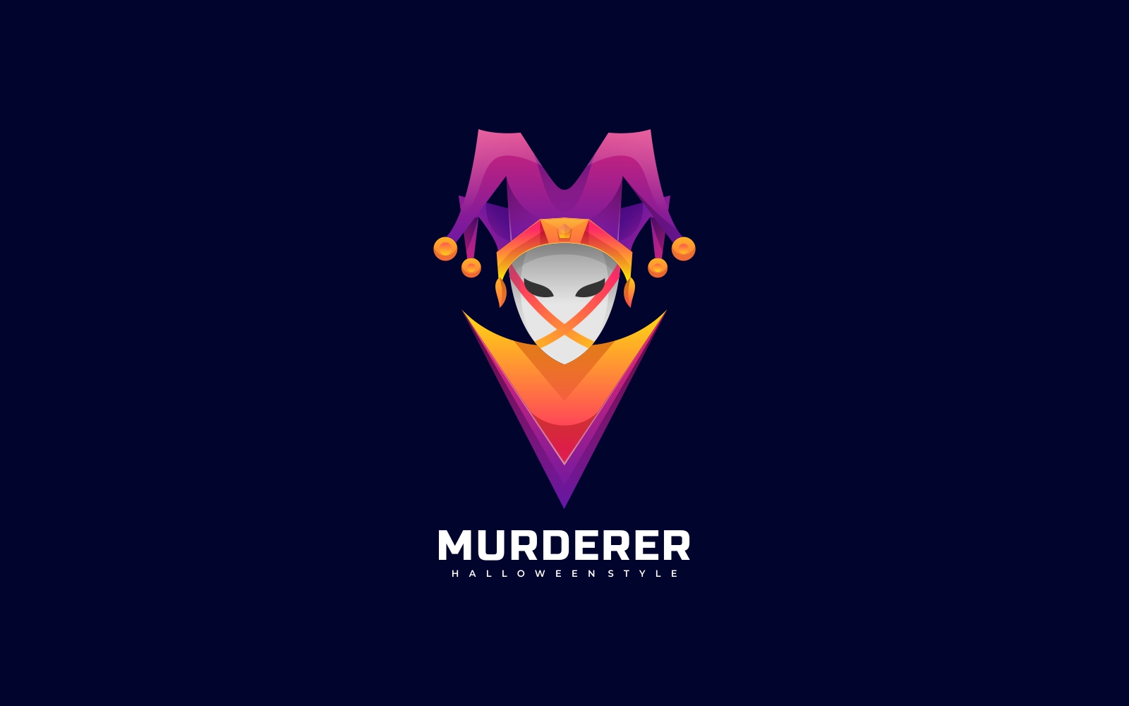 Murderer Gradient Colorful Logo