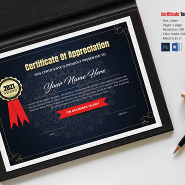 Certificate Template Certificate Templates 195797