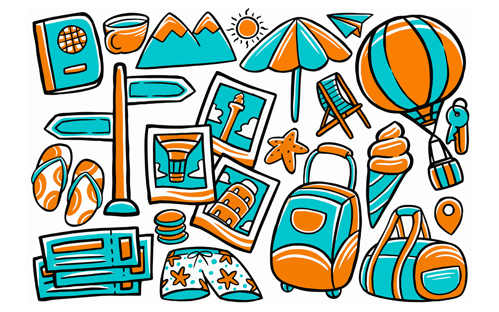 Travel - Doodle Vector #02