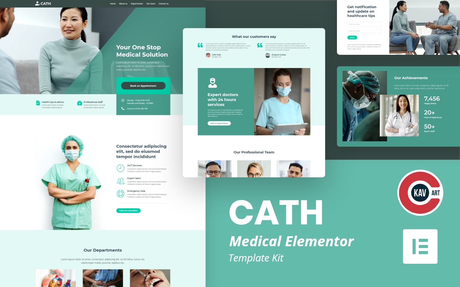 Cath - Medical Elementor Template Kit