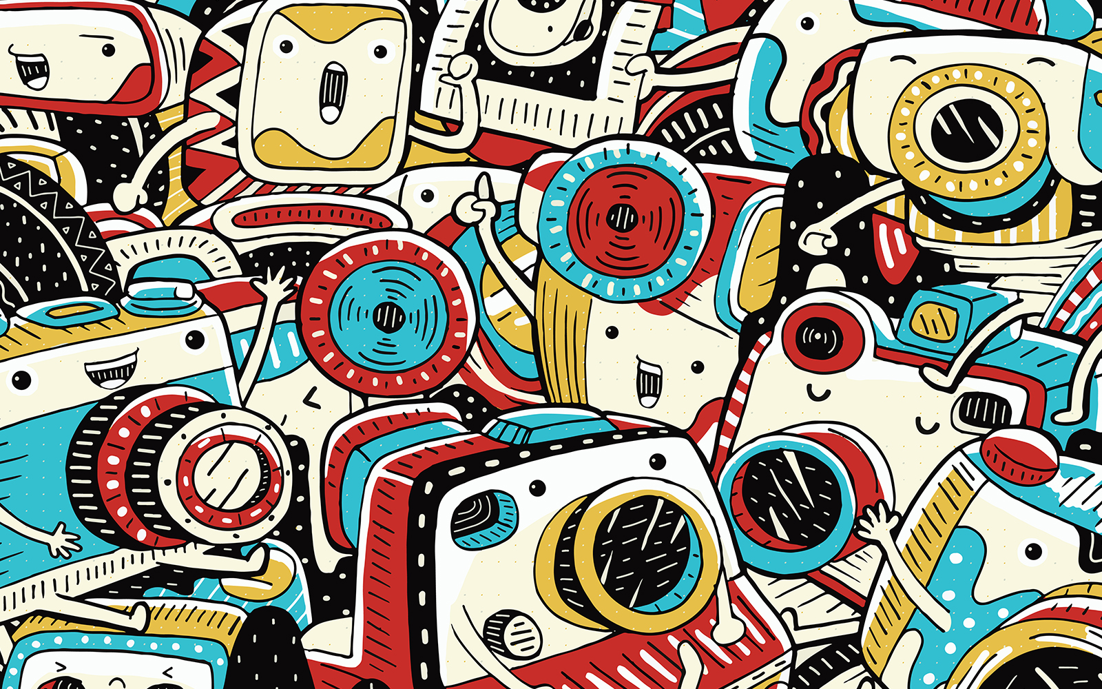 Vintage Camera - Vector Illustration