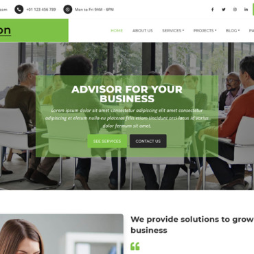 Business Corporate Responsive Website Templates 196283