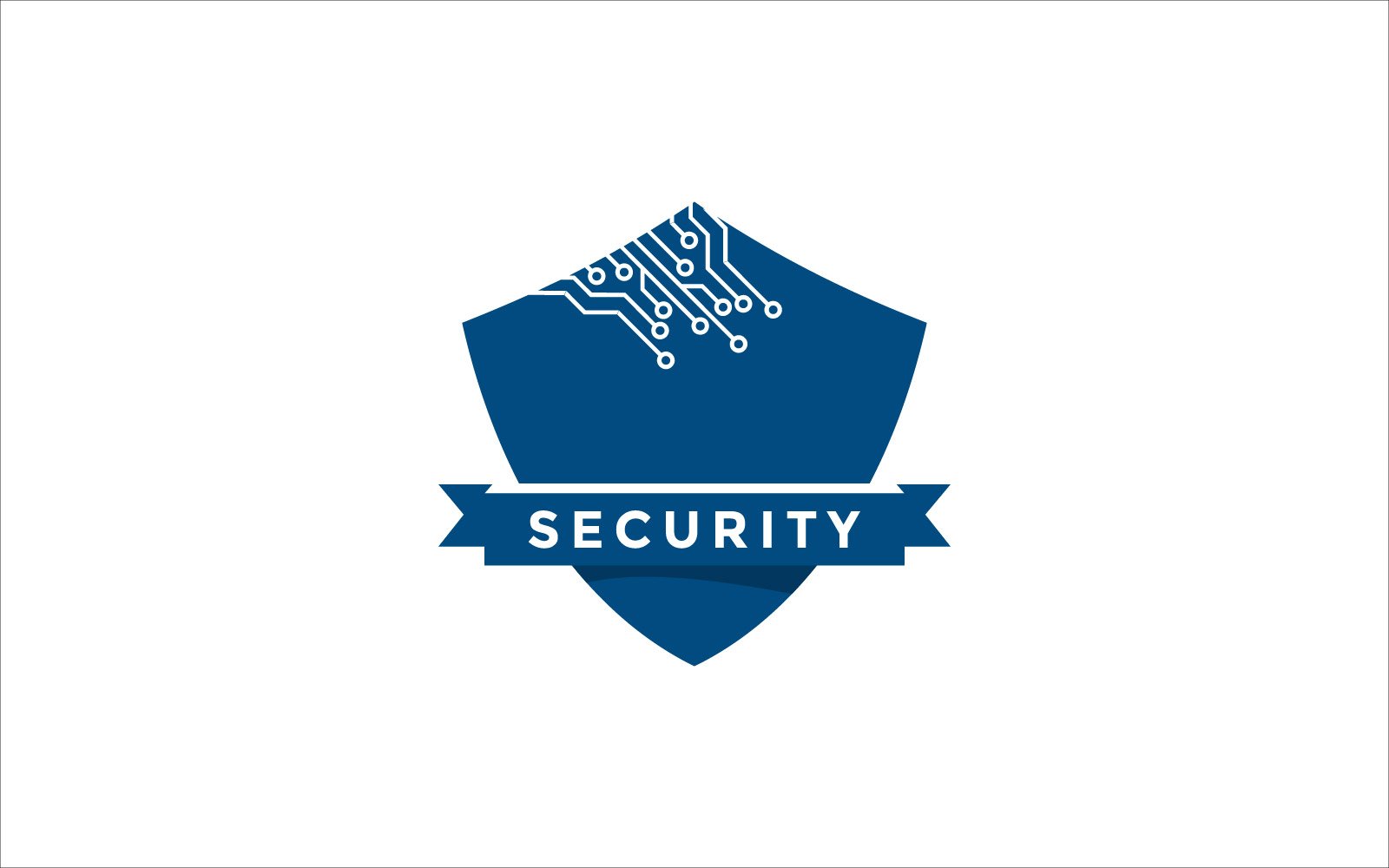 Cyber security vector template