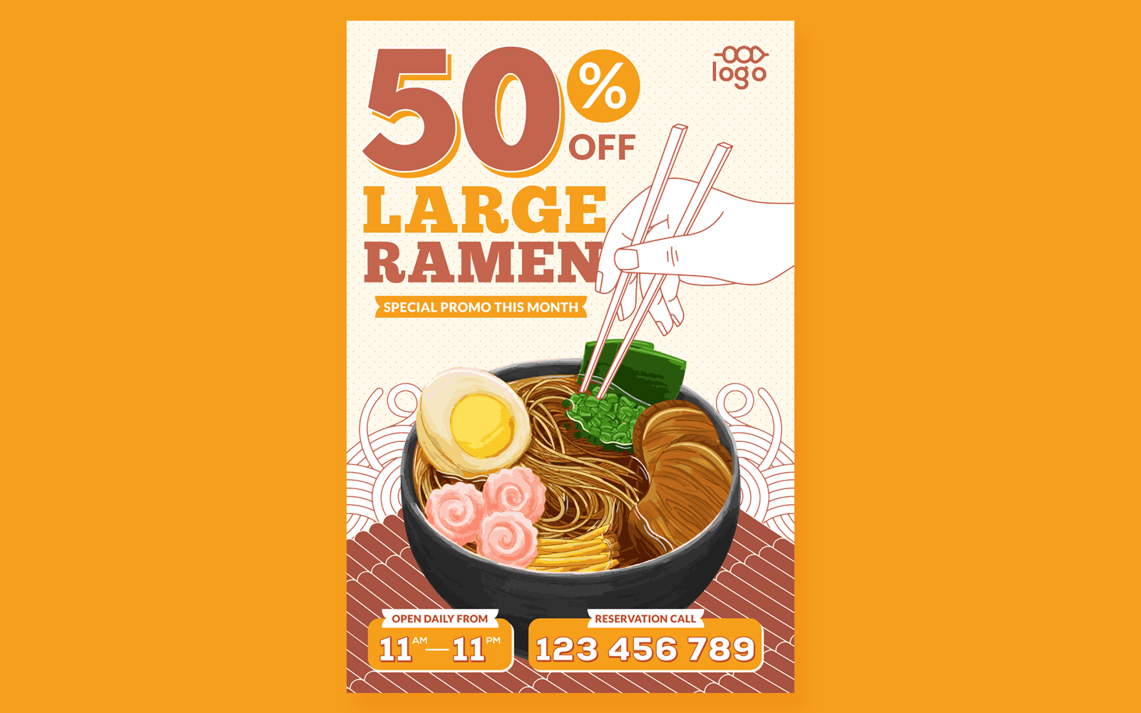 Restaurant Poster #04 Print Template