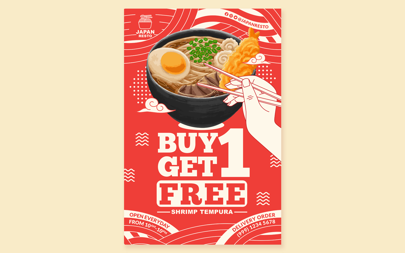 Restaurant Poster #07 Print Template