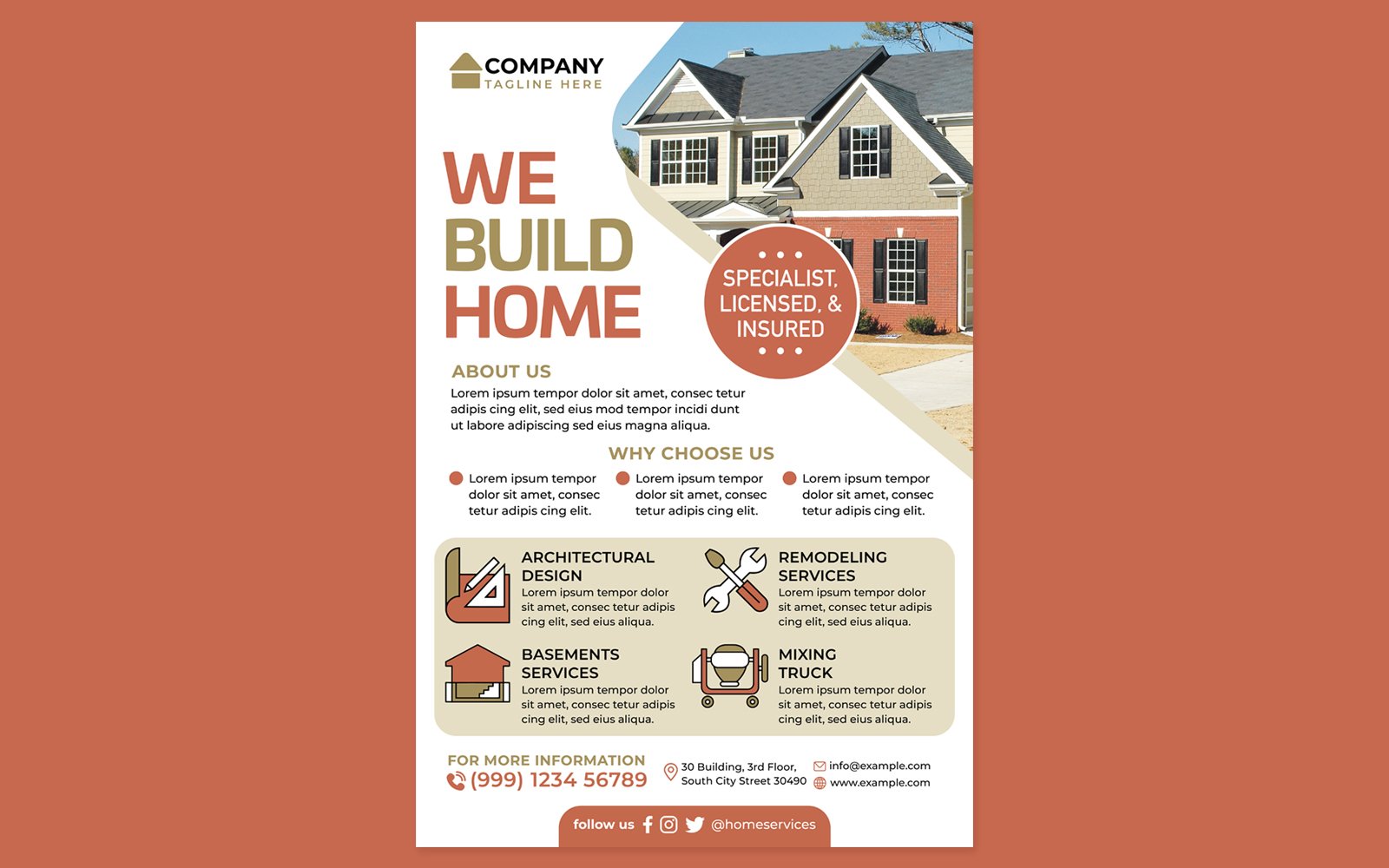 House Repair Poster #04 Print Template