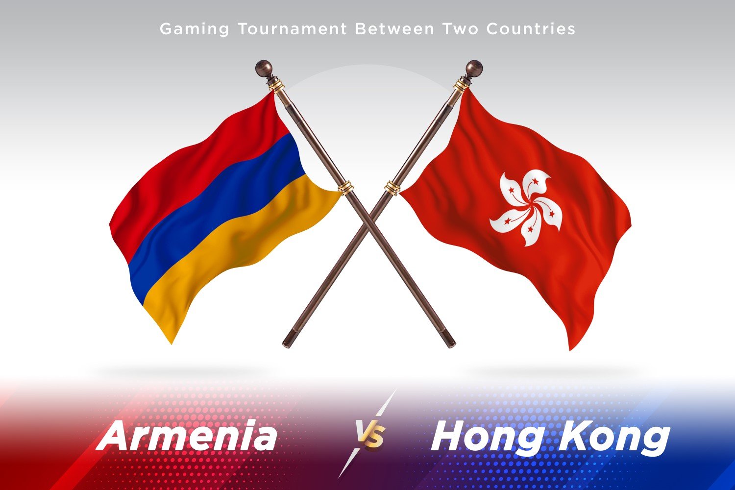 Armenia versus Hong Kong Two Flags