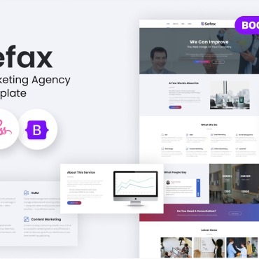 Agency Consulting Responsive Website Templates 197205