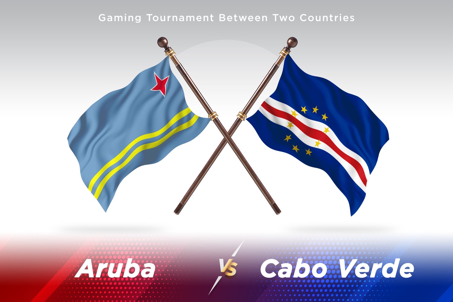 Aruba versus cabo verde Two Flags