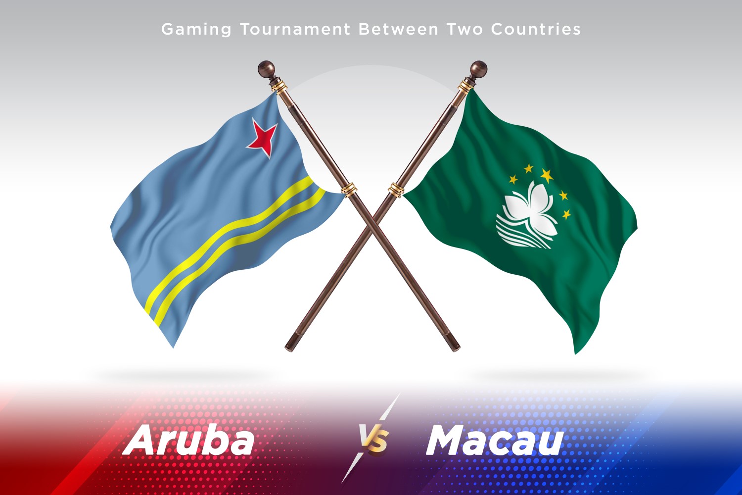 Aruba versus Macau Two Flags