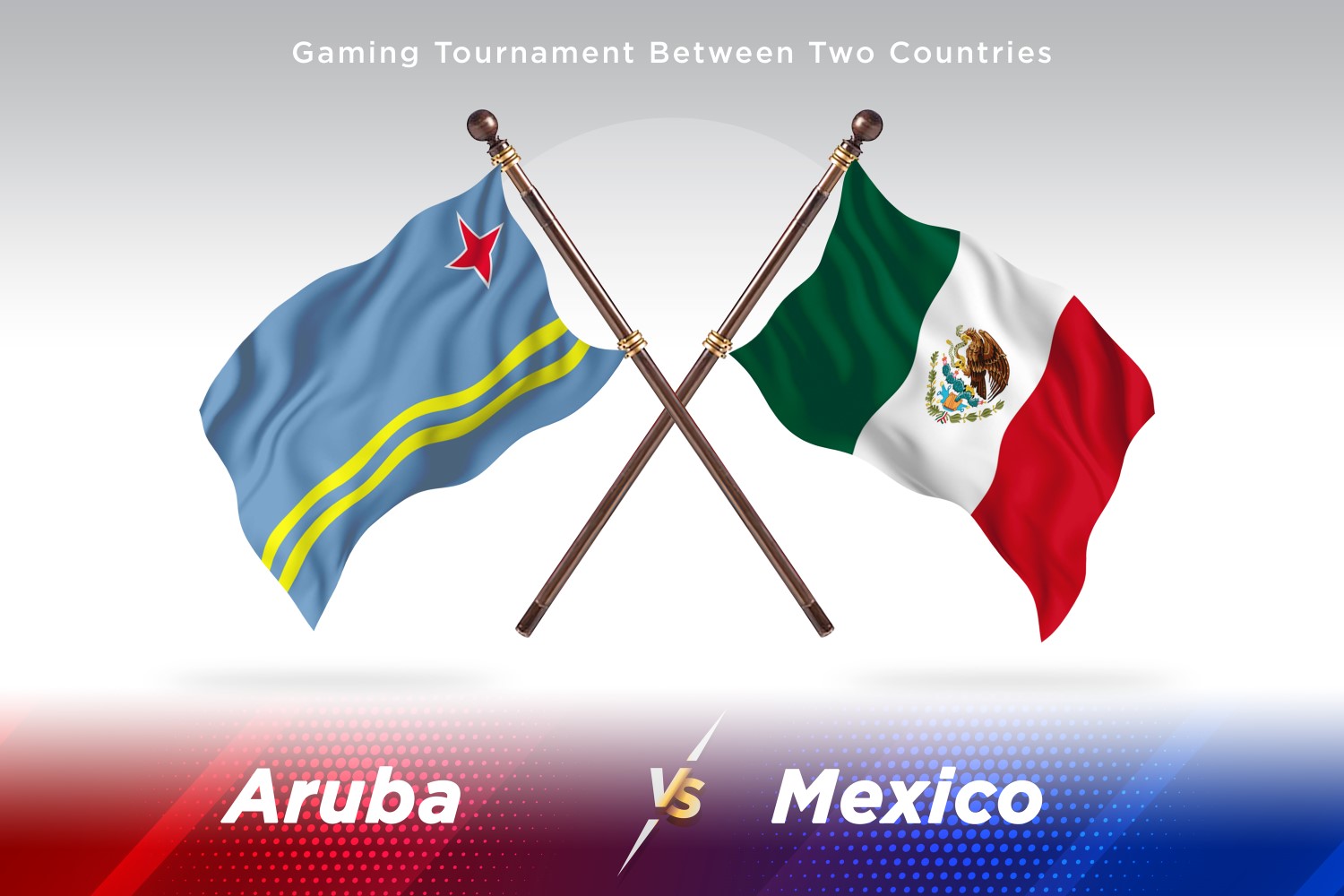 Aruba versus Mexico Two Flags