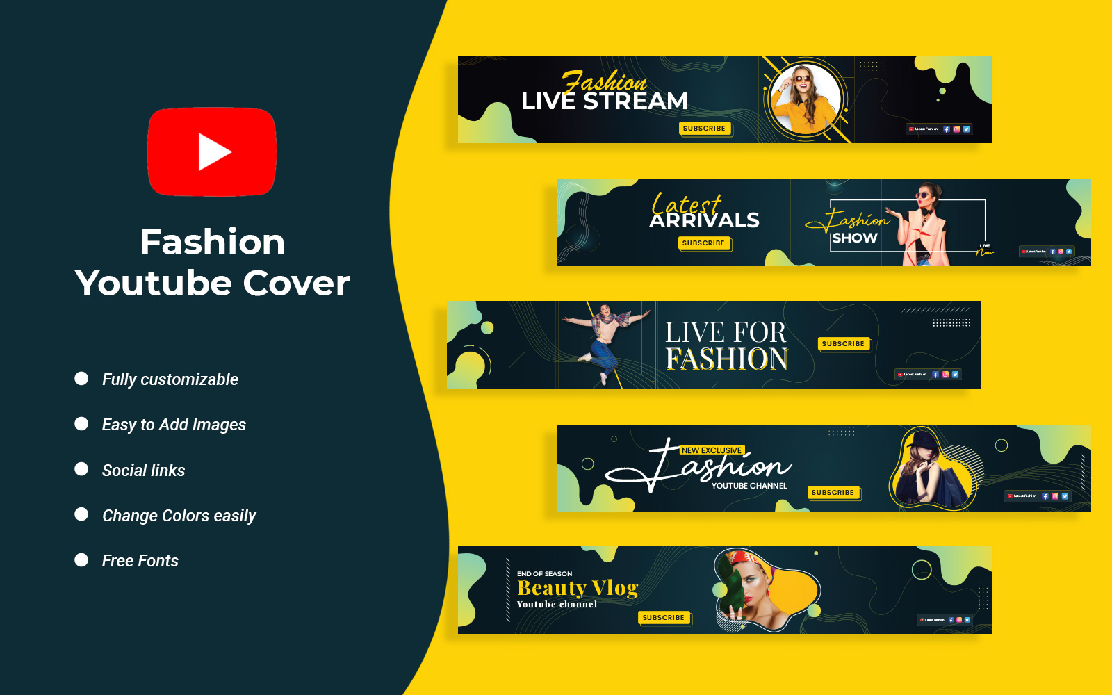 Fashion Youtube Ad Banners