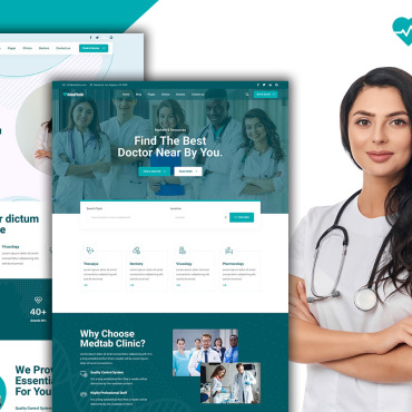 Clean Clinic Responsive Website Templates 197484