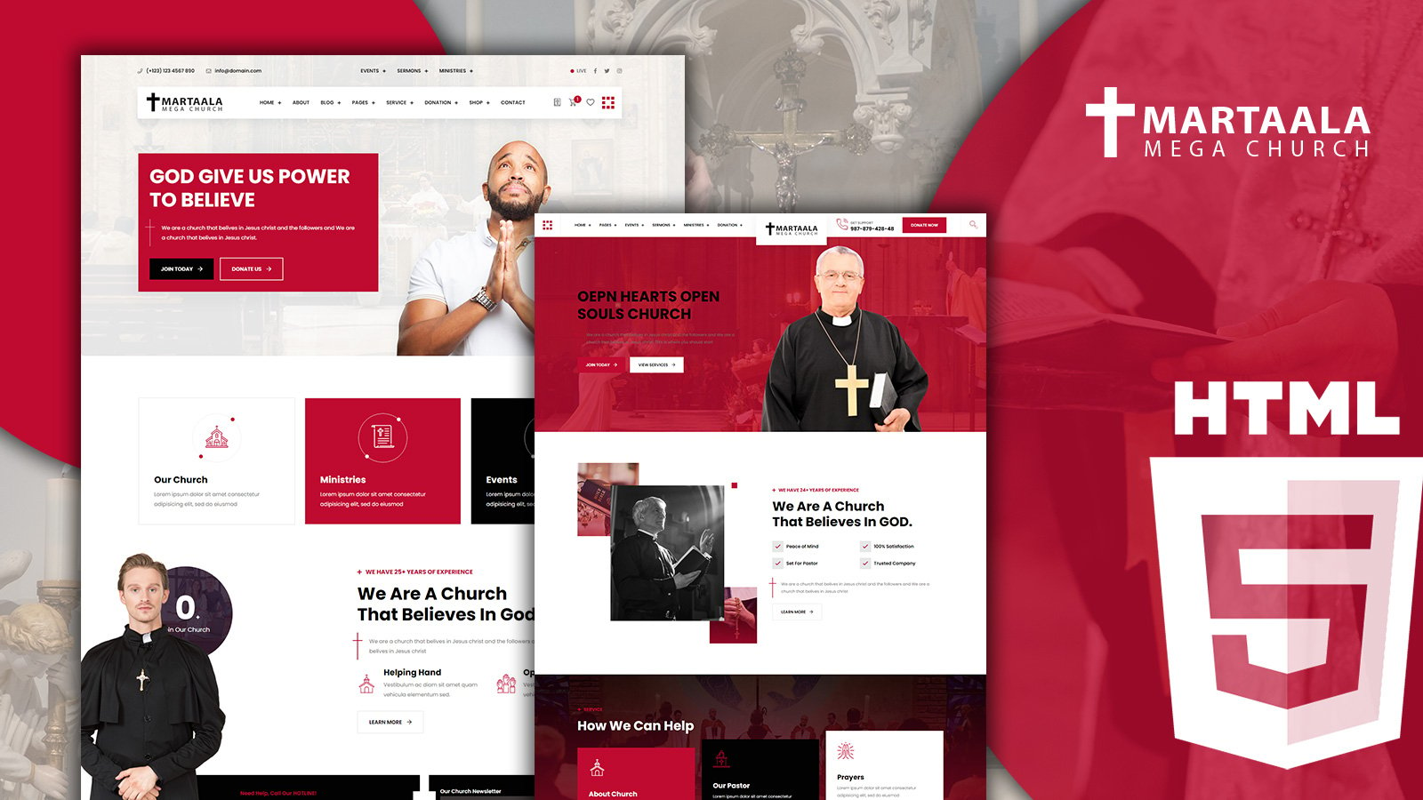 Martalaa Church and Non Profit HTML5 Website Template