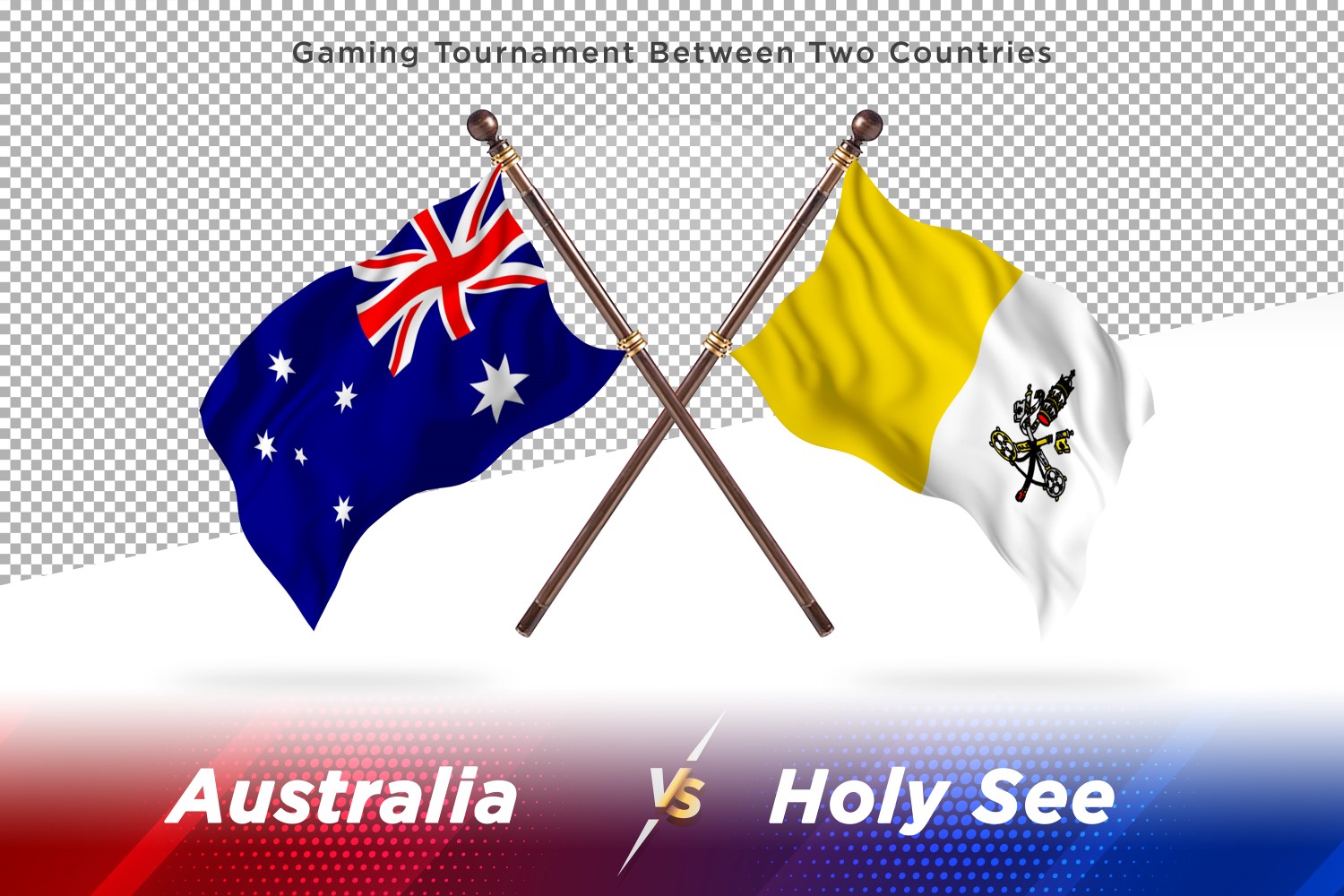 Australia versus holy see Two Flags