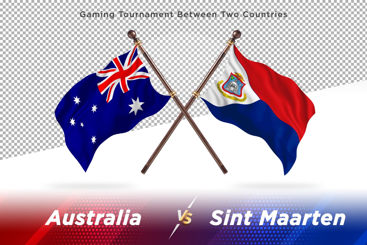 Australia versus marten Two Flags