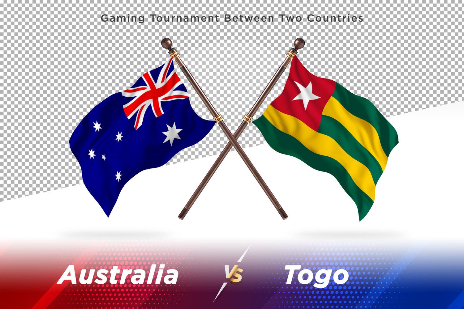 Australia versus Tonga Two Flags