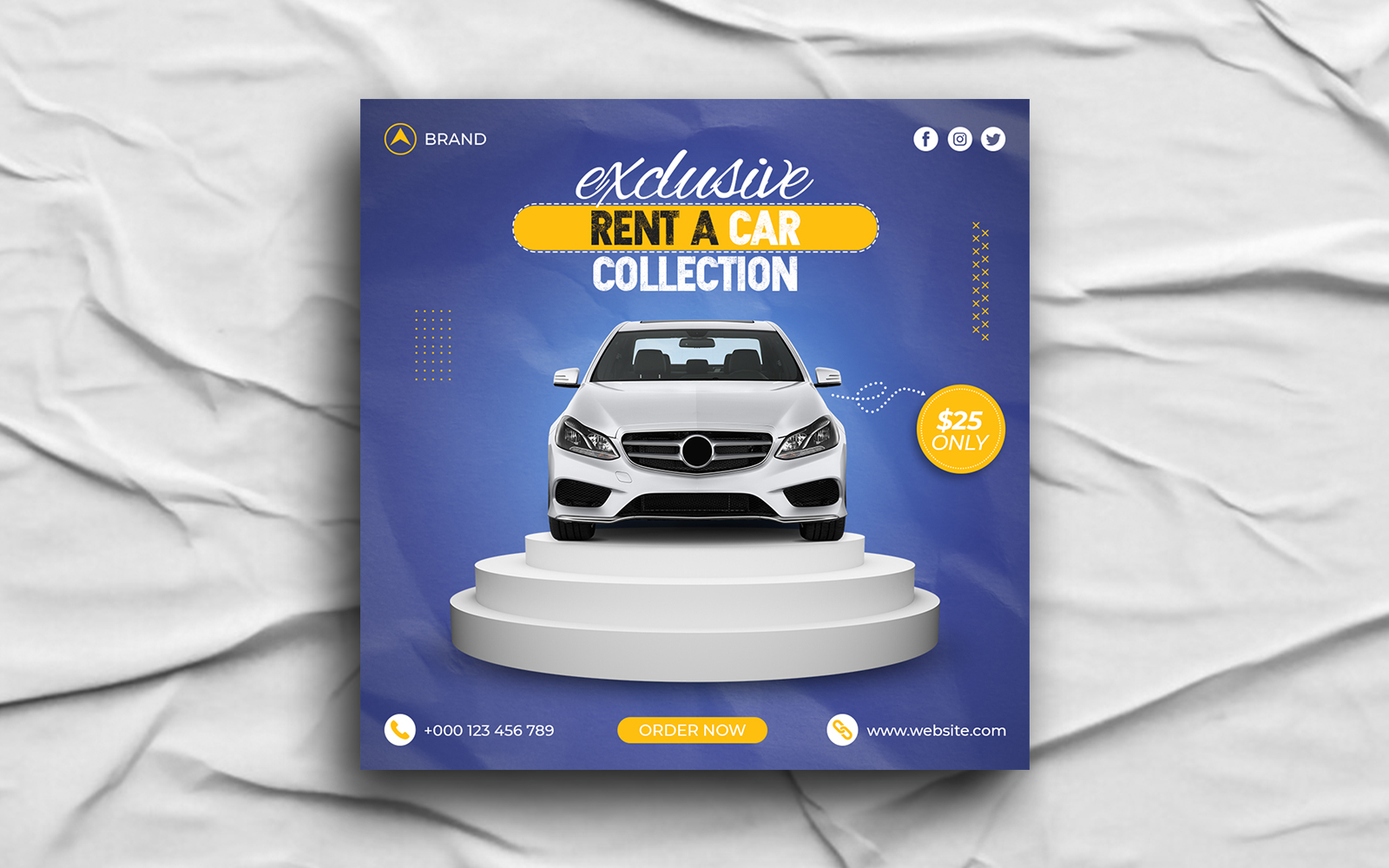 Car Sale social media post Instagram Post Template