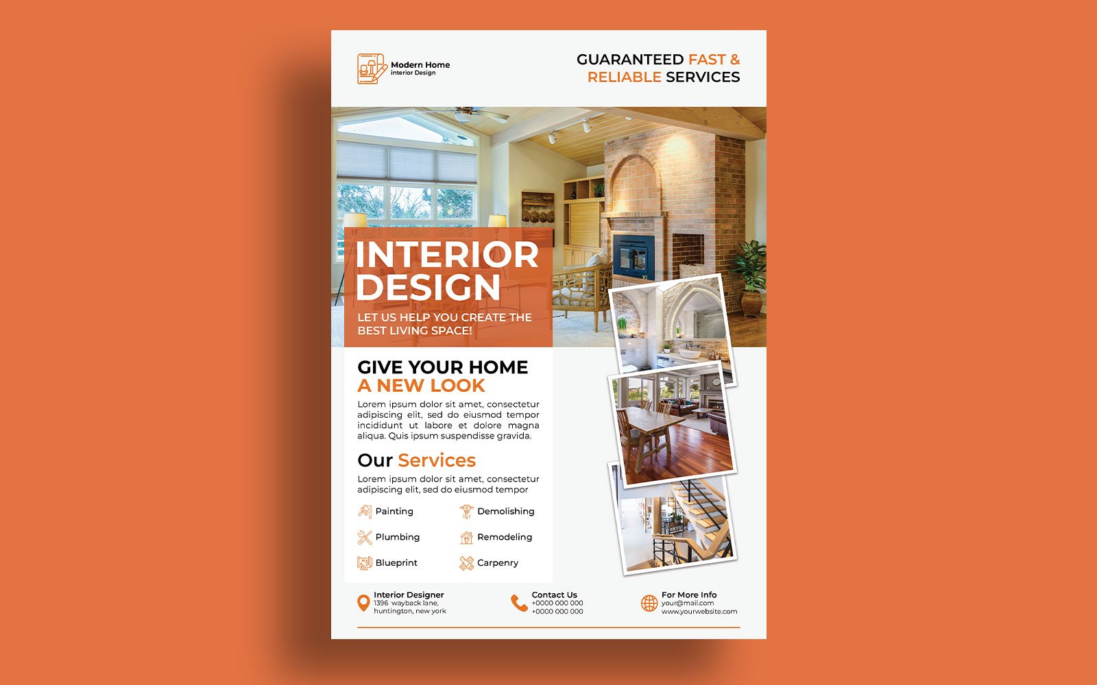 Interior Design - Flyer Design - Corporate Identity Template