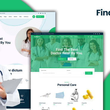 Clean Clinic Responsive Website Templates 198007