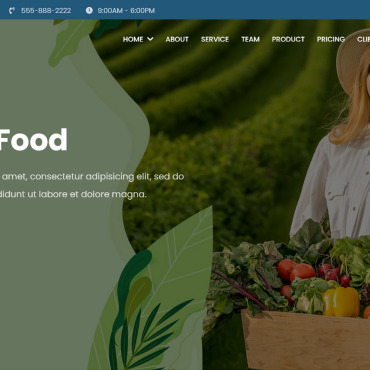 Agriculture Farmer Landing Page Templates 198014