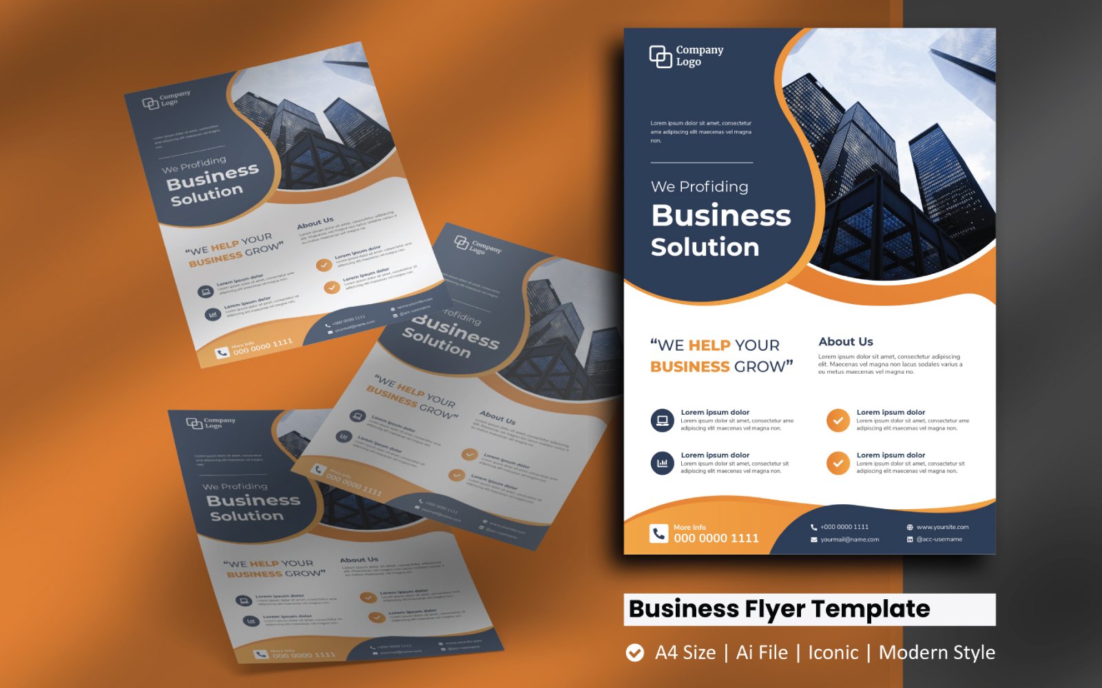 Business Liquid Flyer Corporate Identity Template