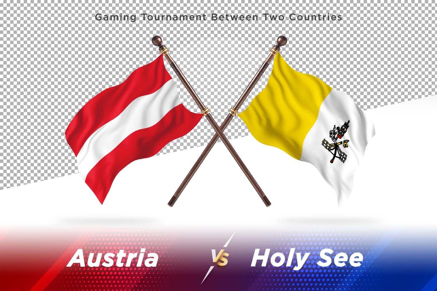 Austria versus holy see Two Flags