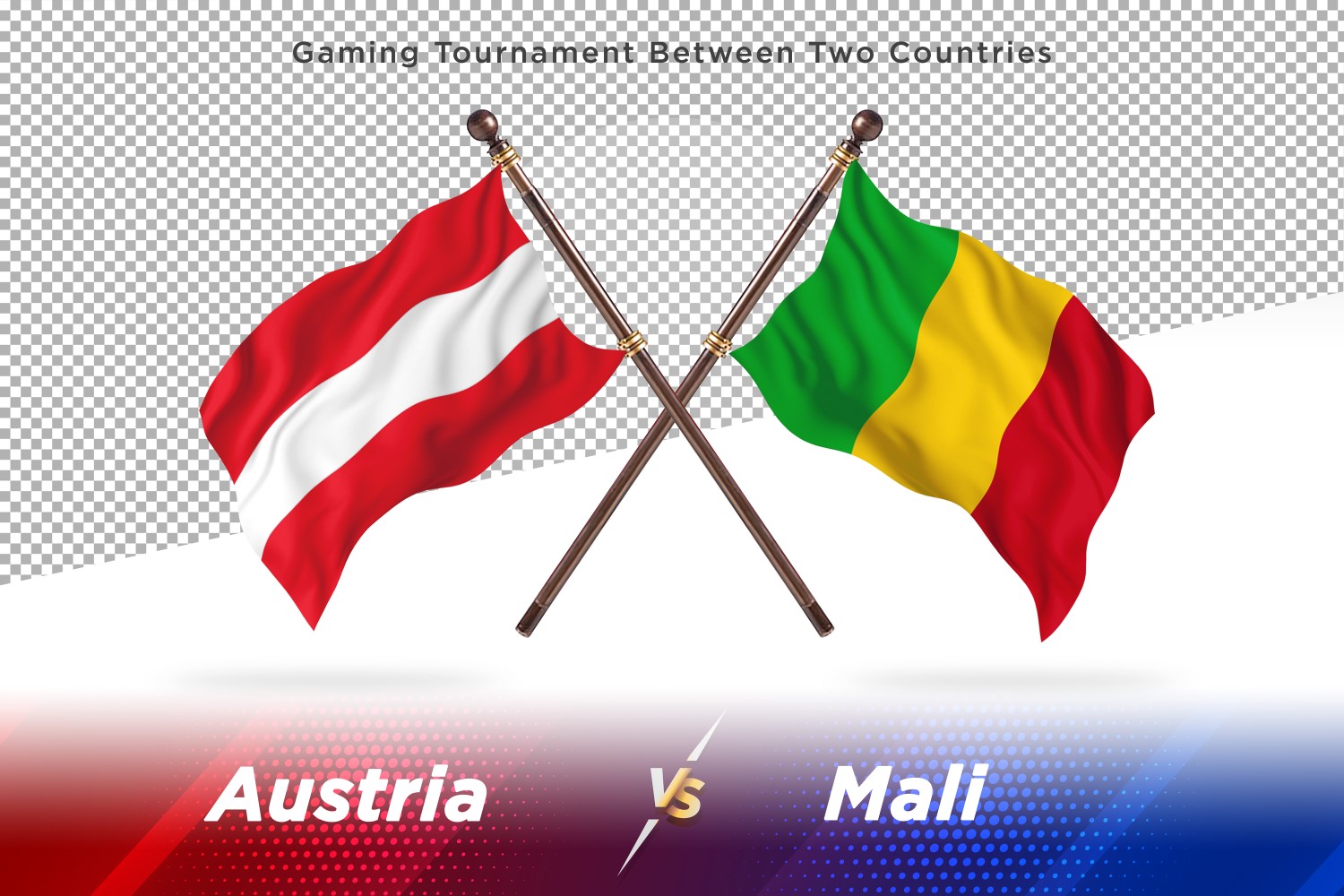 Austria versus Mali Two Flags