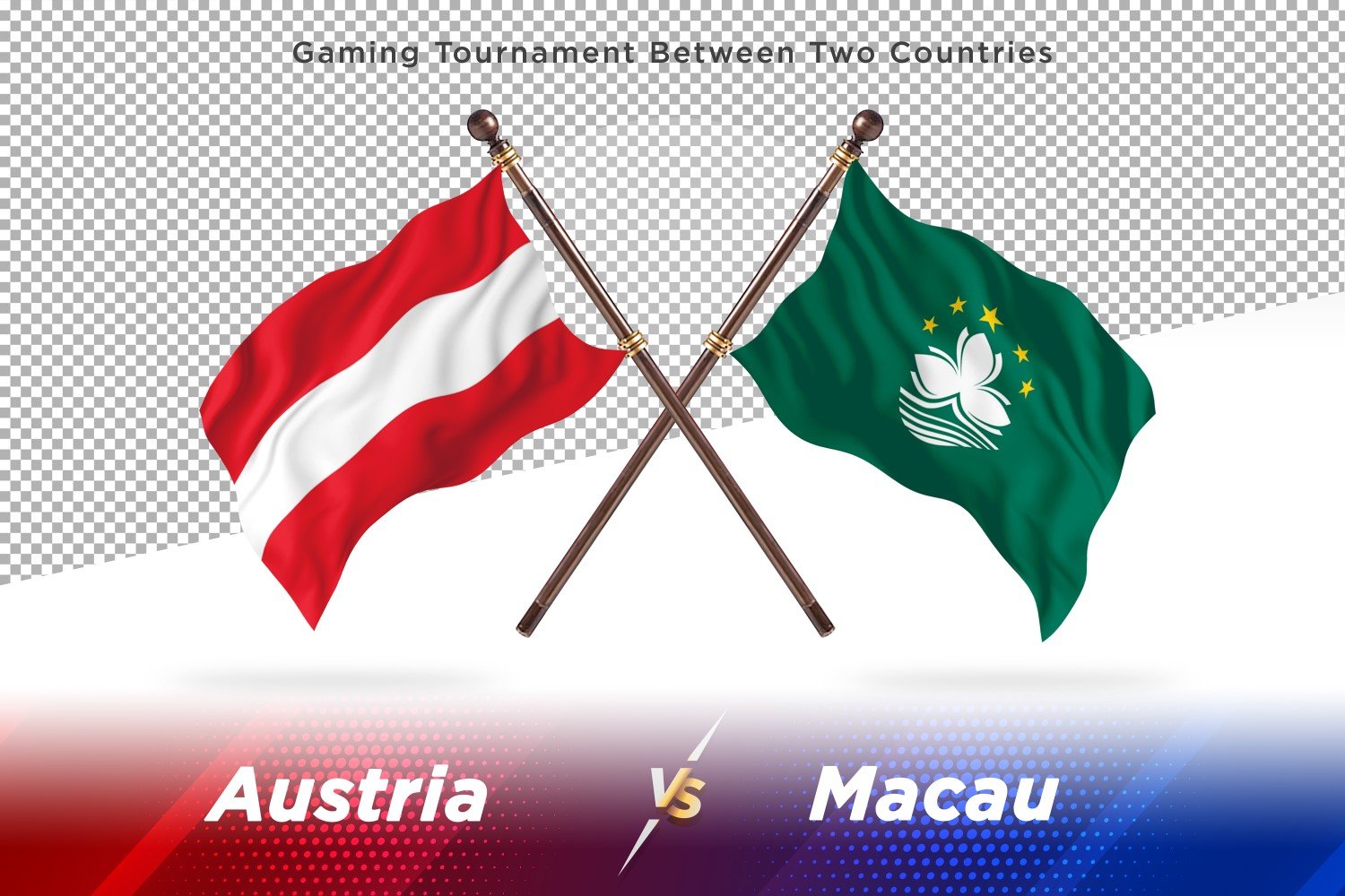 Austria versus Macau Two Flags