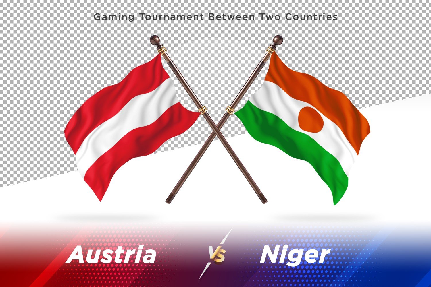 Austria versus Niger Two Flags