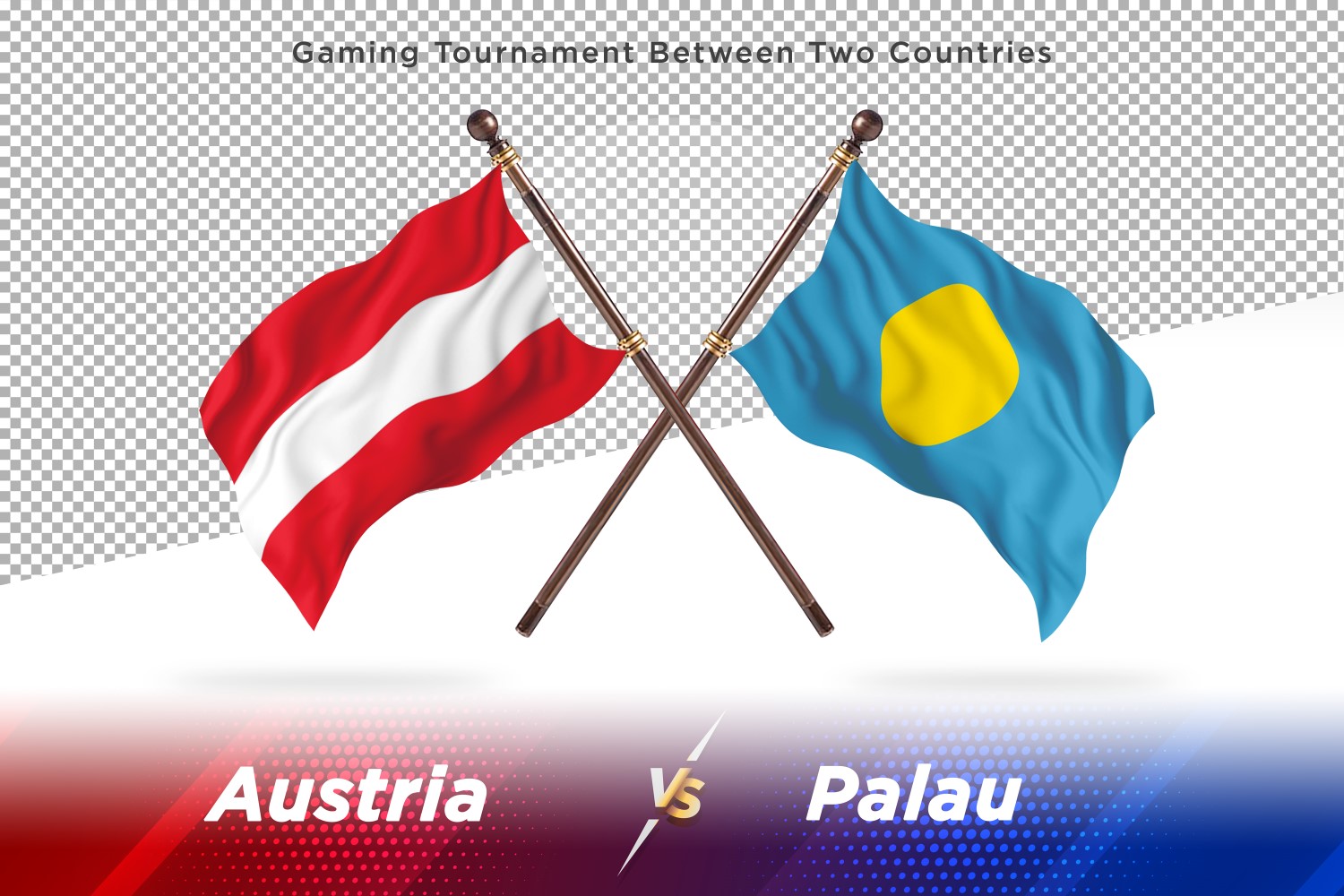 Austria versus Palau Two Flags