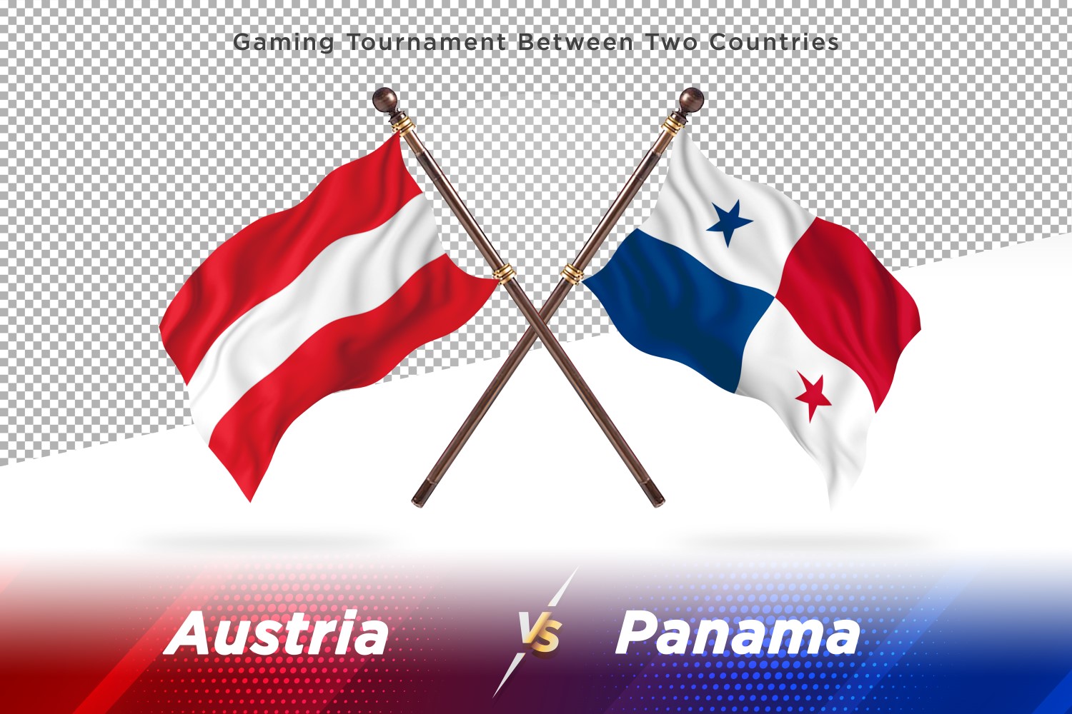 Austria versus panama Two Flags