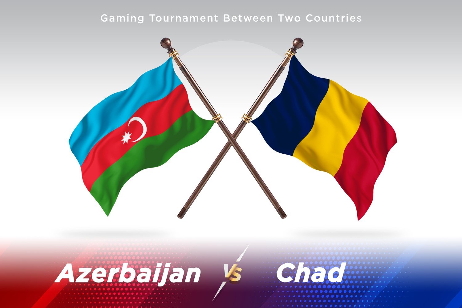 Azerbaijan versus chad Two Flags