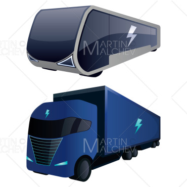 Truck Electric Illustrations Templates 198380