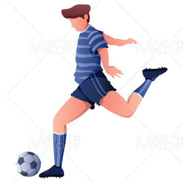 Soccer Player Illustrations Templates 198387