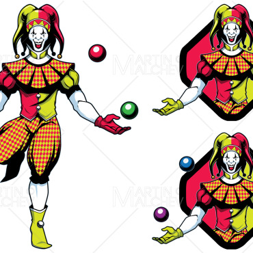 Jester Clown Illustrations Templates 198391