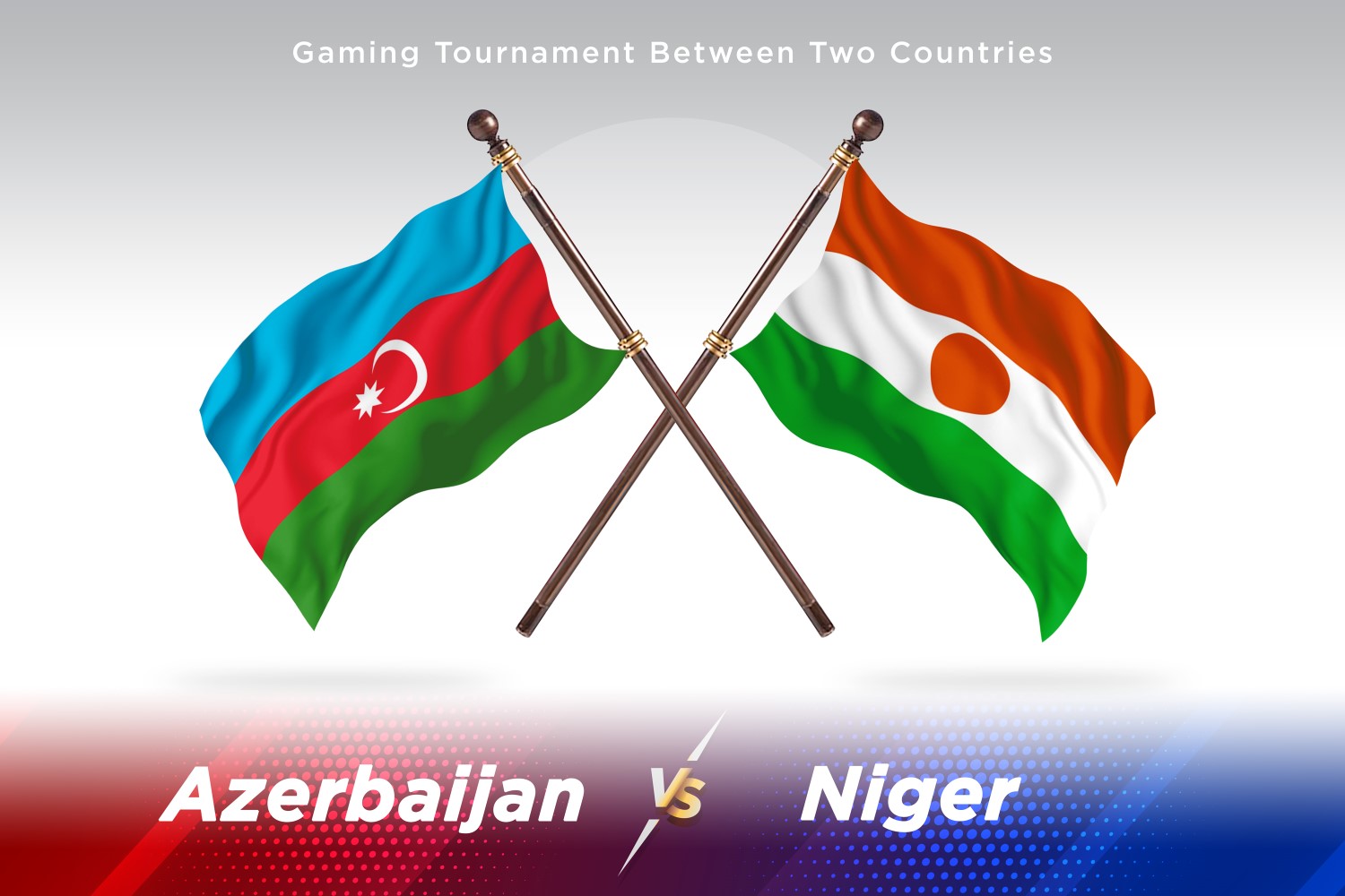 Azerbaijan versus Niger Two Flags