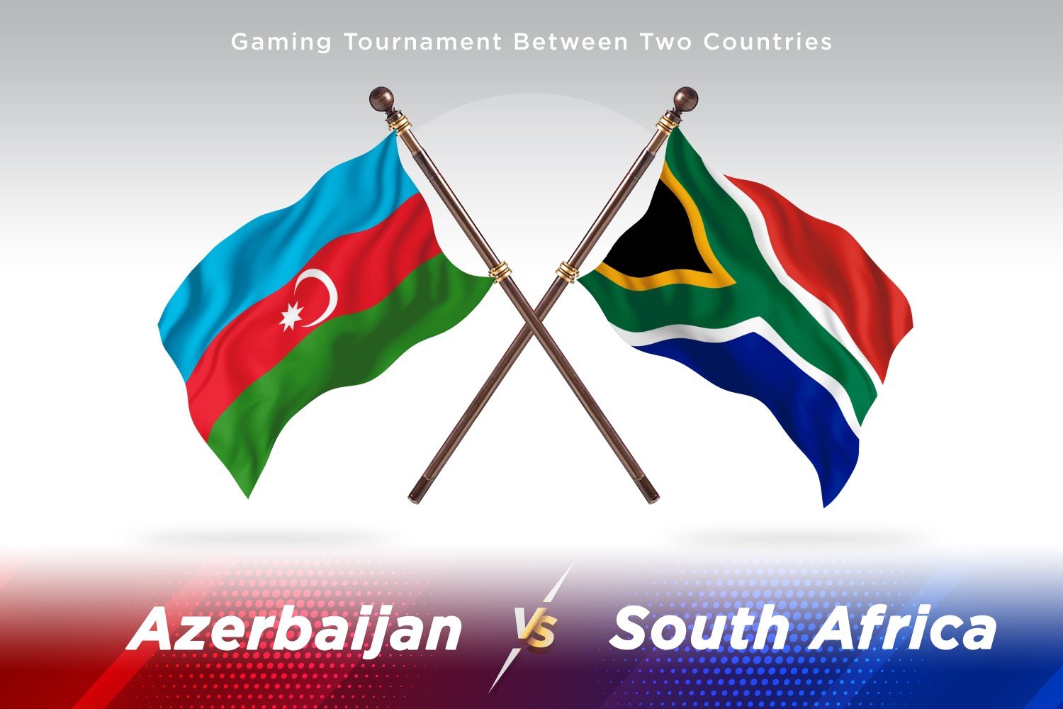 Azerbaijan versus south Africa  Two Flags