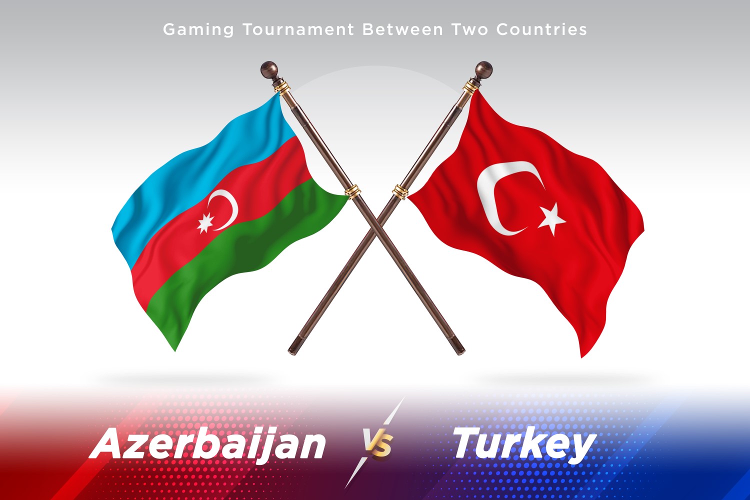 Azerbaijan versus turkey  Two Flags